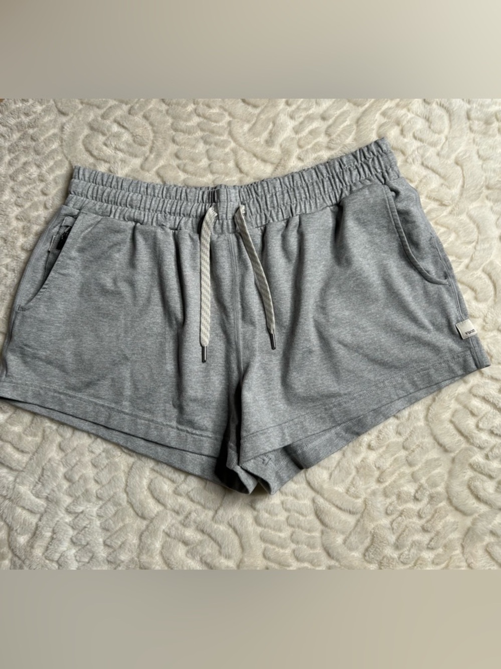 Vuori Gray Athletic Lounge Shorts